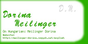 dorina meilinger business card